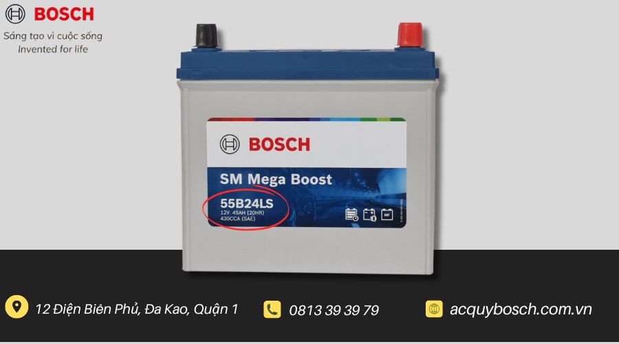 đọc thông số bình ắc quy bosch